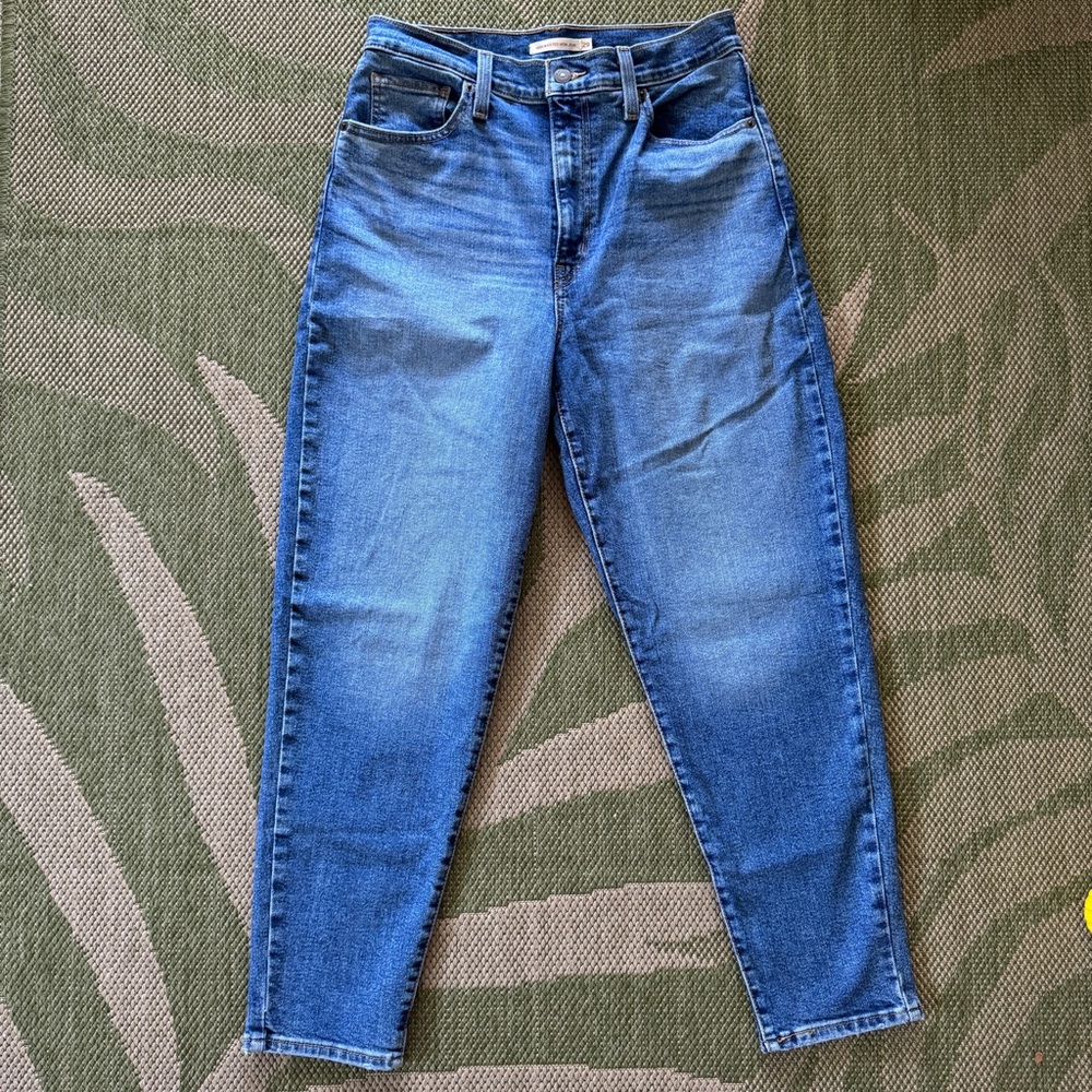 Levi's Blue High Rise Mom Jeans